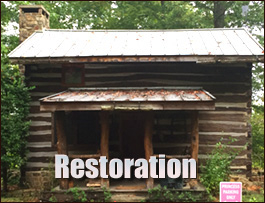 Historic Log Cabin Restoration  Winnabow, North Carolina